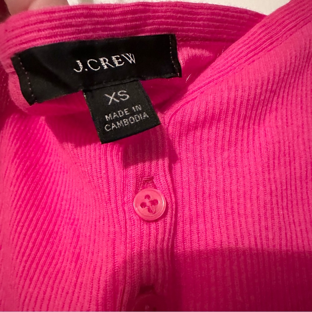 NWOT Jcrew Vintage rib henley tank - Picture 4 of 5